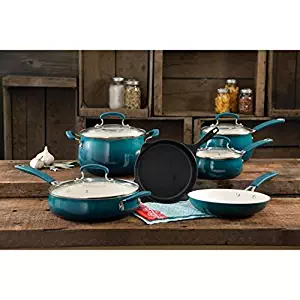 Best Pioneer Woman Vintage Speckle Turquoise Cookware Set