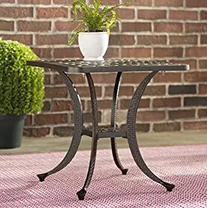 Best Cast Aluminum Square End Table