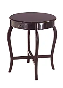 Best Frenchi Home Furnishing Round End Table, Expresso