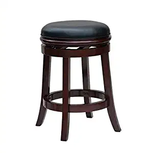 Best 48129 Palmetto Bar Height Swivel Stool, 29-Inch, Brandy