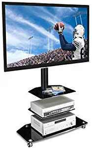 Best Rolling Tv Stand With Shelves