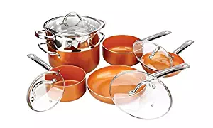 Best Red Copper Cookware Set For Glass Top Stove
