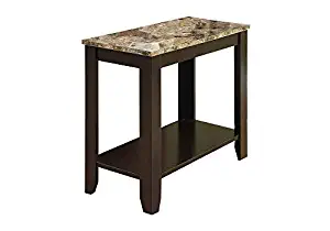 Best Marble Top End Table, Silver