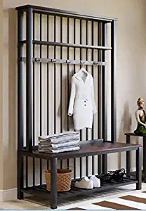 Best Coat Rack Hammered Black Metal