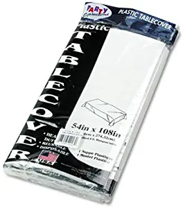 Best Tablemate Table Set Rectangular Table Covers, Heavyweight Plastic