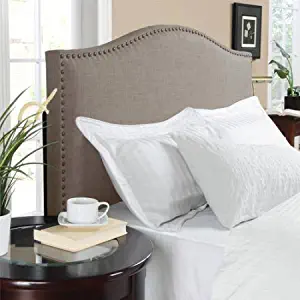 Best Upholstered Headboard Queen Oatmeal Tufted Linen
