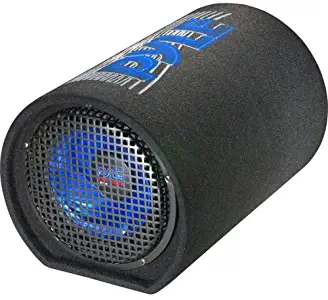 8-Inch Carpeted Subwoofer Tube Speaker - 400 Watt High Powered Car Audio Sound Component Speaker Enclosure System w/ 2” Aluminum Voice Coil, 4 Ohm, 30Hz-700kHz Frequency - Pyle PLTB8