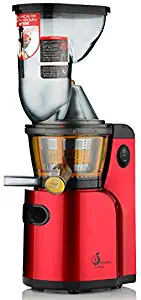 Juice Machine Large-caliber Slow Juicer Multi-function Household Electric Slow-squeezing Juicer ( Color : Red )