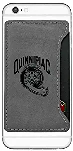 LXG, Inc. Quinnipiac University -Cell Phone Card Holder-Grey