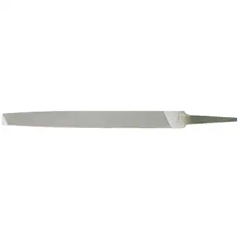 Nicholson Rectangular Mill Hand File Without Handle, Single Cut, American Pattern, Bastard Cut, 10" Length