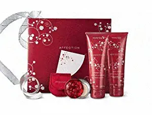 Mary Kay Affection Set in Gift Box with Card ~ Full Size Affection Shower Gel Wash & Body Lotion ~ Affection Eau De Parfum Fragrance Solid & Red Velvety Case