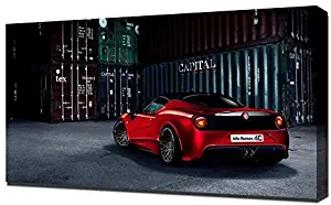 Lilarama USA Pogea Racing Alfa Romeo 4C - Canvas Art Print - Wall Art - Canvas Wrap