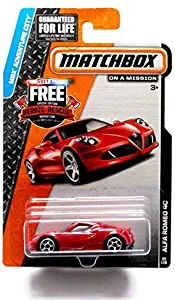 Matchbox Alpha Romeo 4C (Red) MBX Adventure City 2014 Basic Die-Cast Vehicle (#99 of 120)