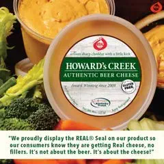 Howard's Creek Authentic Beer Cheese (4/8 oz. Containers)