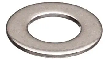 18-8 Stainless Steel Flat Washer, Plain Finish, Meets DIN 9021, M20 Hole Size, 22mm ID, 60mm OD, 4mm Nominal Thickness (Pack of 5)