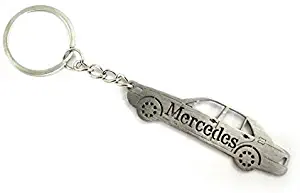 Keychain With Ring For Mercedes S-Class W140 Steel Key Pendant Chain Automobile Gift Car Design Accessories Laser Cut Home Key