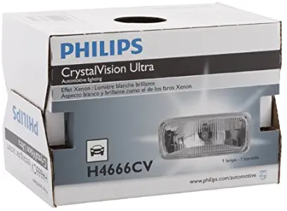 Philips H6024 CrystalVision ultra Upgrade Xenon-Look Halogen Headlight, 1 Pack