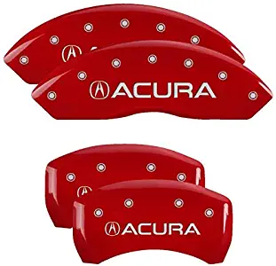 MGP Caliper Covers 39024SACURD Red Aluminum Brake Covers for 2019-2020 Acura RDX Engraved with Acura (Front & Rear Covers; Set of 4)