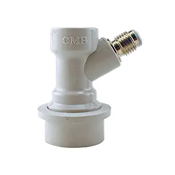 Beverage Factory 40 27-1100-77 Ball Lock 1/4" MFL Becker Home Brew Beer Coupler Keg Tap, Gas in