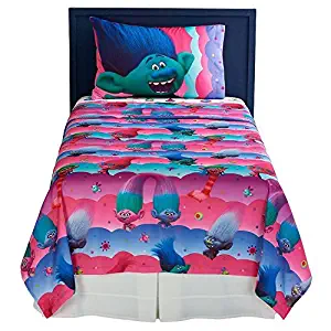 DreamWorks Trolls Delightful Day Twin Sheet Set