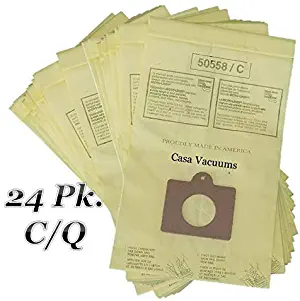 Casa Vacuums 24 Pk Replacement for Kenmore Style C & Style Q 5055 50557 50558 Micro Lined Canister Vacuum Bags. Also Fits Panasonic C-5, C-18