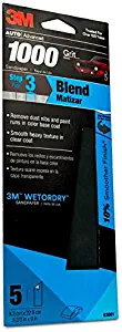 3M Wetordry Sandpaper, 03001, 1000 Grit, 3 2/3 inch x 9 inch