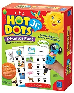 Educational Insights Hot Dots Jr. Phonics Fun Set, 160 Lessons, Homeschool, Interactive Pen Included, Ages 3+