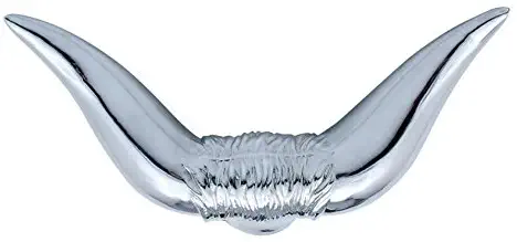 United Pacific Hood Ornament Bull Horns Chrome Freightliner Kenworth Peterbilt Mack