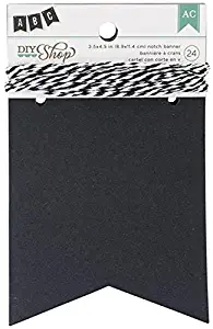 DIY Shop Chalkboard Notch Banner by American Crafts | 24-piece | Includes string