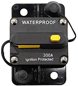 ANJOSHI 300Amp Circuit Breaker 50A-300A with Manual Reset Switch Waterproof Fuse Holder Inline Fuse Breaker for Trolling Motor Auto Car Marine Boat Bike Stereo Audio System Protection 12V-36VDC