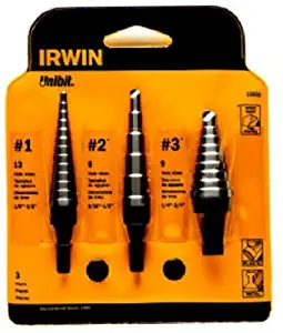 IRWIN Step Drill Bit Set, 3-Piece (10502ZR)