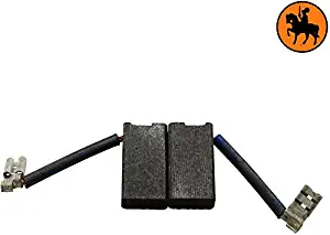 Buildalot Specialty Carbon Brushes ca-07-35970 for DeWalt DW491A - 0.25x0.49x0.93'' - With Spring, Cable and Connector - Replaces original parts 933371-00 & 940160-03