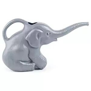 Union 63182 Elephant Watering Can, 2 Quarts, 0.5 Gallons, Gray, Novelty Indoor Watering Can