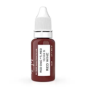 BIOTOUCH Micropigment RED WINE Pigment Color Permanent Makeup Microblading Supplies Eyebrow Shading Micropigmentation Cosmetic Tattoo Ink Lip Eyeliner Ombre Feathering Hair Stroke LARGE Bottle 15ml