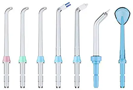 7 PCS Replacement Tips Attachment Heads for ZNIENIE Water Flosser Oral Irrigator