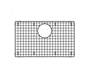 Blanco 234059 Stainless Steel Sink Grid (Precis 27" Single Bowl) Accessory, 13.56" L x 22.69" W x 0.25" H