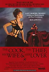 The Cook Thief, His Wife and Her Lover Movie Poster (27 x 40 Inches - 69cm x 102cm) (1990) -(Richard Bohringer)(Michael Gambon)(Helen Mirren)(Alan Howard)(Tim Roth)