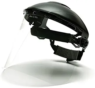 Pyramex Safety Full Face Shield Eye and Head Protection (Headgear NOT Included), Clear Polycarbonate, ANSI Z87+