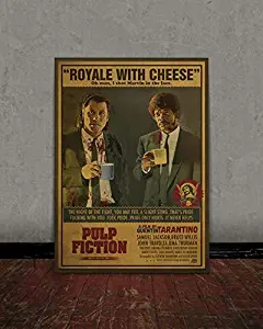 North Shine Pulp Fiction Tarantino Retro Movie Poster Gifts for Fan [No Framed]