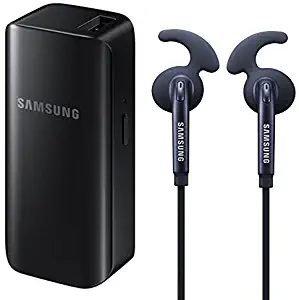 Samsung Power & Play Bundle - Active In-Ear Wired + 2100 mAh Battery Pack, Retail Packing - Black