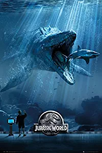 POSTER STOP ONLINE Jurassic World - Movie Poster/Print (Mosasaurus - Regular Style) (Size: 24" x 36")