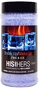 Spazazz SPZ-903 Break Up/Make Up Fire and Ice His and Hers Novelty Crystals Container, 17 oz.