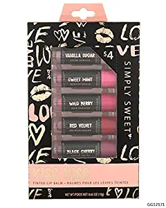 Expressions by Almar - Simply Sweet Cosmetics - KISS KISS Tinted Lip Balm Collection - 5 Lip Balms