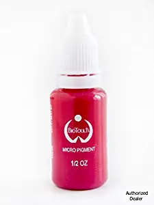 BIOTOUCH Micropigment PINK Pigment Color Permanent Makeup Microblading Supplies Eyebrow Shading Micropigmentation Cosmetic Tattoo Ink Lip Eyeliner Ombre Feathering Hair Stroke LARGE Bottle 15ml