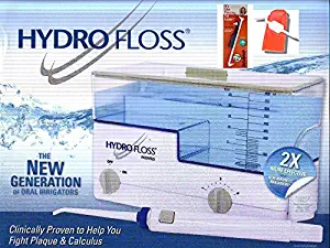 Hydro Floss Oral Irrigator Bundled with Free Pocket SulcaBrush & Pick A Dent