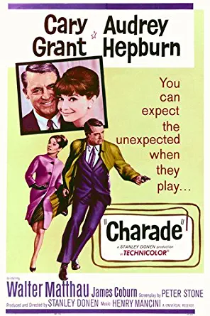 Cary Grant and Audrey Hepburn in Charade 24x36 Poster