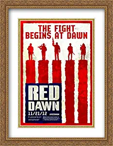 Red Dawn 28x36 Double Matted Large Large Gold Ornate Framed Movie Poster Art Print