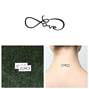 Tattify Love Temporary Tattoo - Unconditional (Set of 2) - Other Styles Available - Fashionable Temporary Tattoos