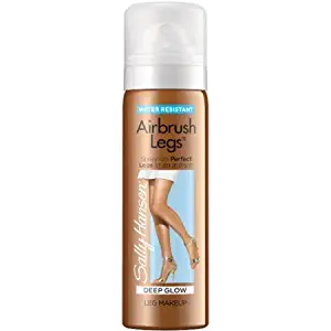 Sally Hansen Airbrush Legs Spray Leg Instant Tan Makeup ~ Deep Glow ~ Travel Size 1.5oz (Quantity 1)