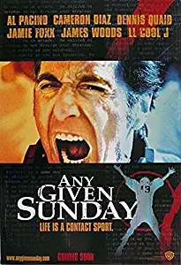 ANY GIVEN SUNDAY (1999) Original Authentic Movie Poster 27x40 - Single-Sided - ROLLED - Al Pacino - Cameron Diaz - Dennis Quaid - James Woods